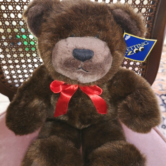 Petting Zoo Chocolate Coloured Bear - Picture 1 of 8